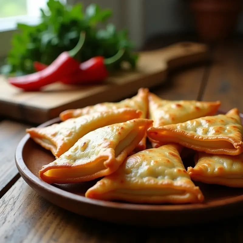 Empanadillas de Bonito y Pimiento del Padrón: Tapas Gallegas en Airfryer