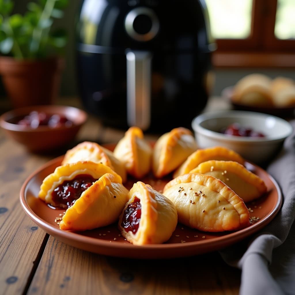 Empanadillas de Real Calabaza y Queso de Oveja con Mermelada de Higo: Receta Canaria en Airfryer