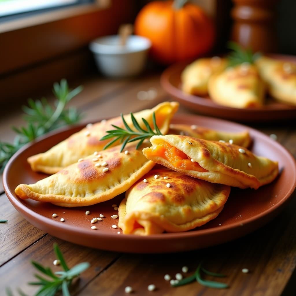 Empanadillas de Calabaza y Queso Vegano: Receta Española en Airfryer Sin Amasar