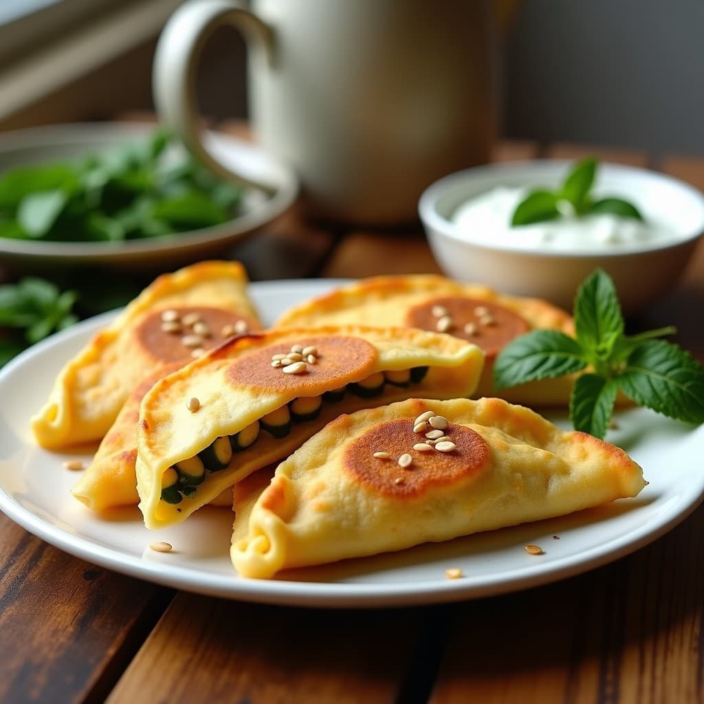 Empanadillas de Calabacín y Tofu Sedoso con Masa de Garbanzo: Receta en Airfryer y Sin Harina