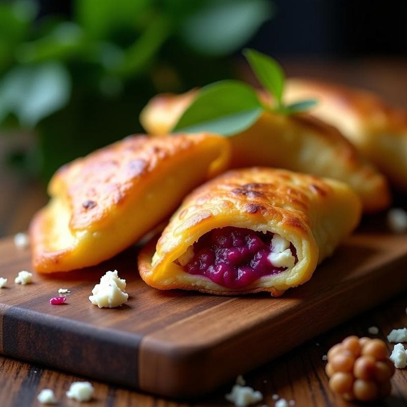 Empanadillas de Camu-Camu y Queso de Cabra: Aperitivo Peruano Antioxidante