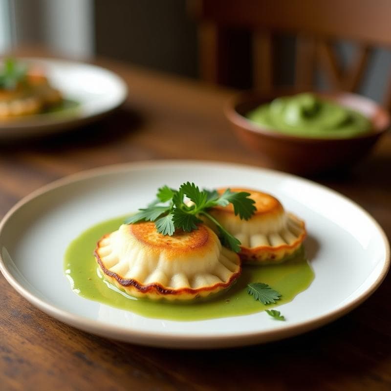 Empanadillas de Cangrejo y Leche de Coco: Receta Tailandesa en Airfryer con Salsa de Cilantro