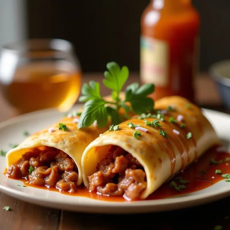 Empanadillas de Carne y Queso Fundido con Salsa de BBQ: Snack Hipercalórico en 20 Minutos