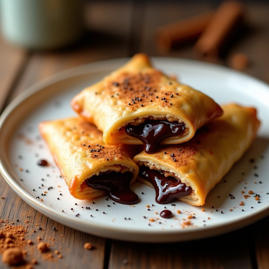 Empanadillas de Chocolate y Chía: Postre Argentino Keto con Toque a Canela en Airfryer