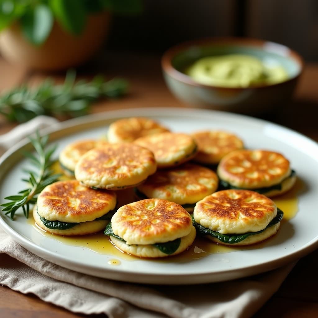 Empanadillas de Masa de Coliflor con Relleno de Queso de Cashew y Espinacas: Receta Keto