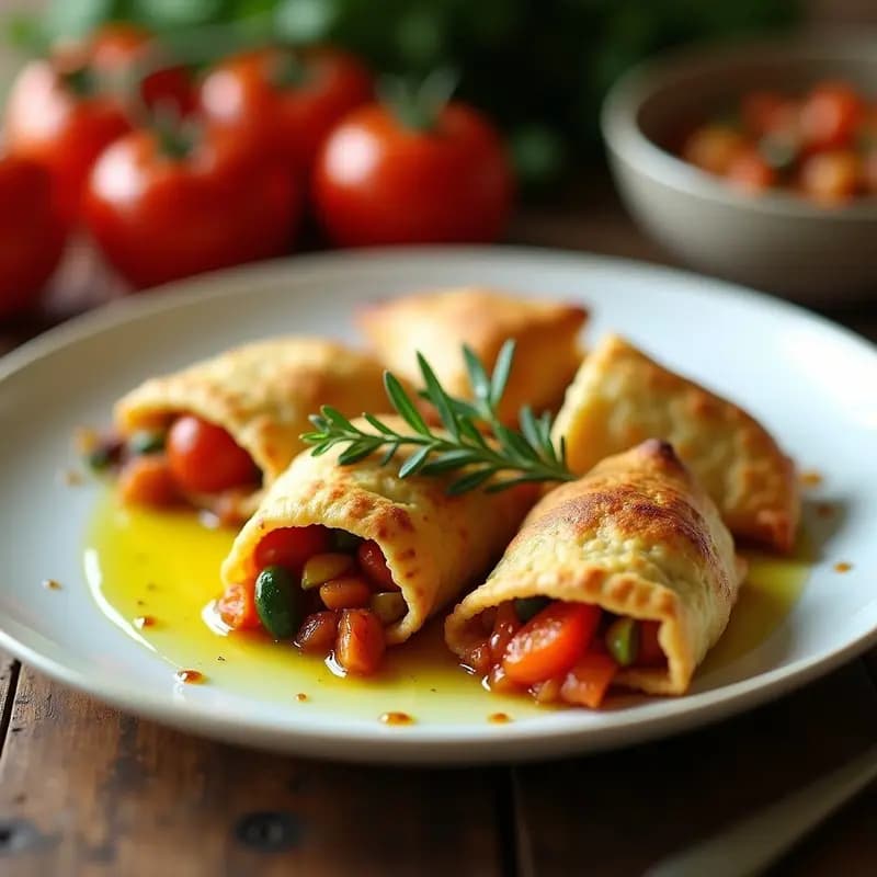 Empanadillas de Masa de Coliflor Rellenas de Ratatouille: Receta en Airfryer Sin Gluten y Baja en Calorías