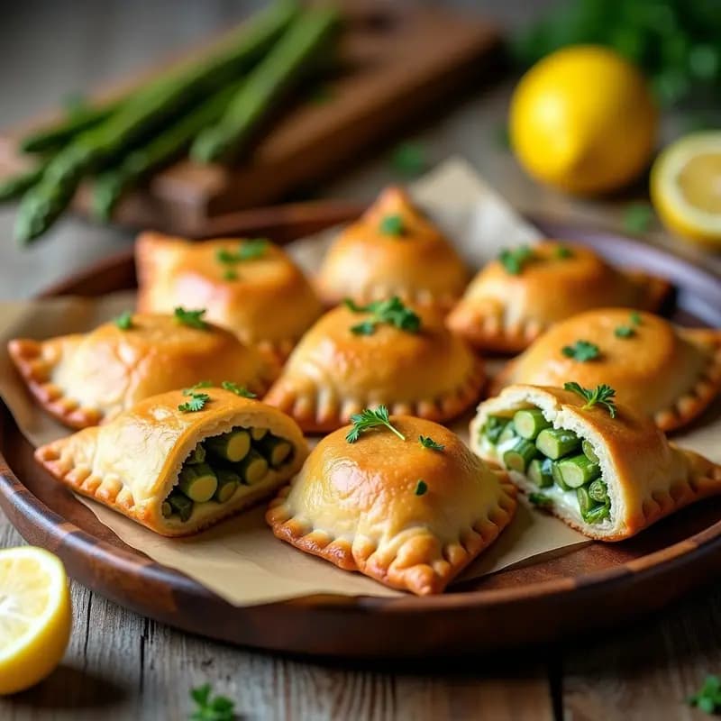 Empanadillas de Espárragos y Queso de Cashew: Receta Española Vegana para Tupper