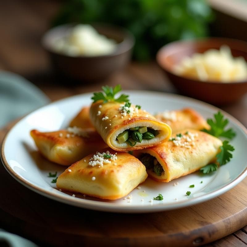 Empanadillas de Espárragos y Queso de Oveja: Receta en Airfryer Sin Masa y Crujiente