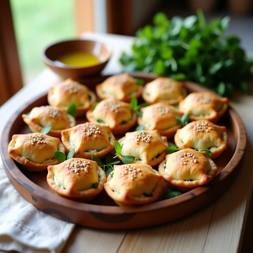 Empanadillas de Espelta Rellenas de Berros y Queso Feta: Receta Española en Thermomix