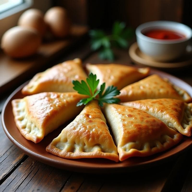 Empanadillas de Espelta Rellenas de Hongos Shiitake y Tofu: Receta Española Vegana en Thermomix