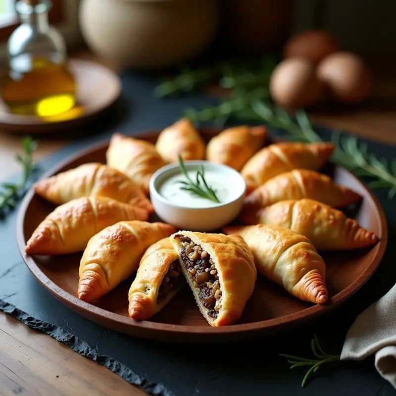Empanadillas de Espelta y Setas: Aperitivo Español Sin Gluten en Airfryer