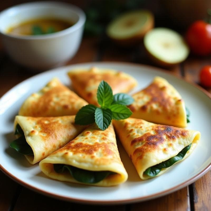 Empanadillas de Espinaca y Queso Halloumi en Manteca de Coco: Receta en Airfryer Sin Harina