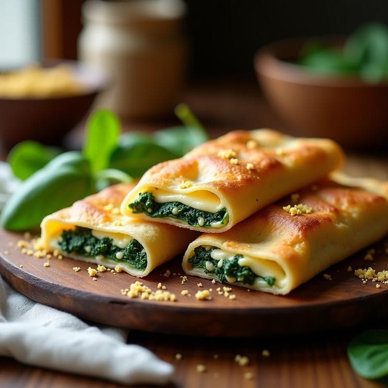 Empanadillas de Espinaca y Queso de Anacardos: Receta Sin Gluten en Thermomix con Masa de Coliflor
