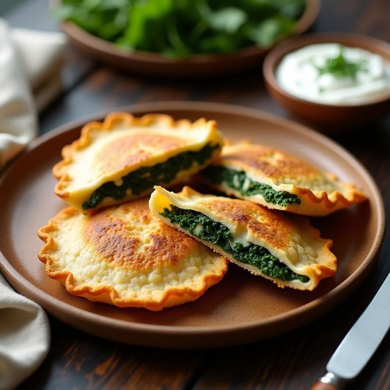 Empanadillas de Espinacas y Queso de Anacardos: Receta Vegana en Airfryer Sin Masa Tradicional