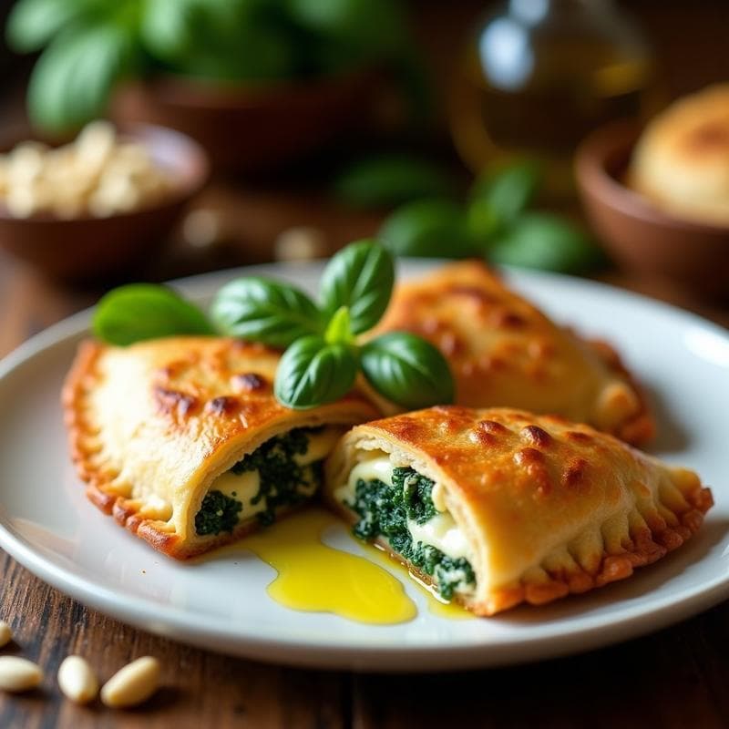 Empanadillas de Espinacas y Queso de Búfala: Receta Italiana en Airfryer con Toque Cremoso