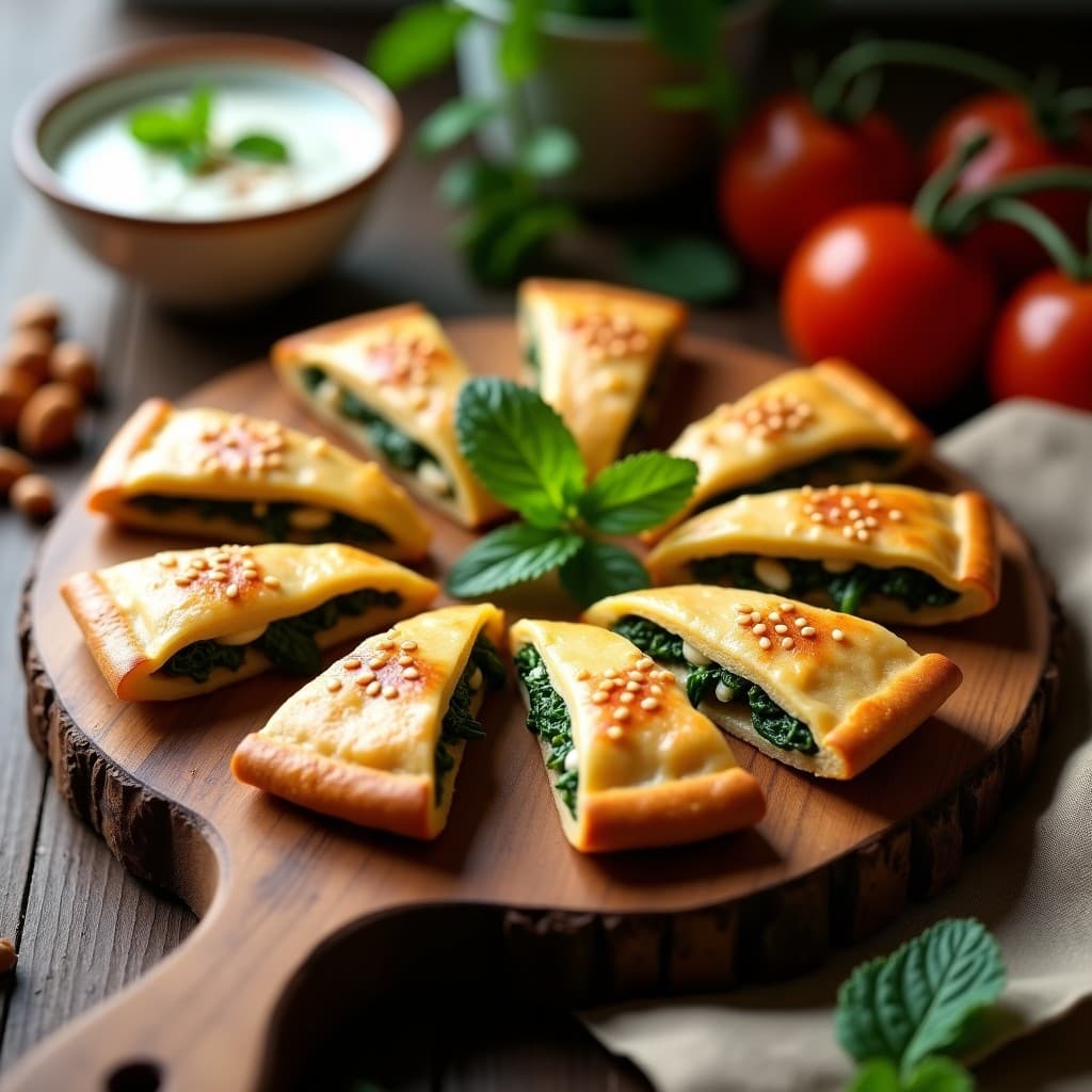 Empanadillas de Espinacas y Queso de Oveja con Masa de Garbanzo: Receta Españo-Marroquí