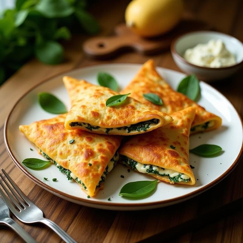 Empanadillas de Espinacas y Queso Vegano: Receta en Airfryer Sin Freír y Crujientes en 12 Minutos