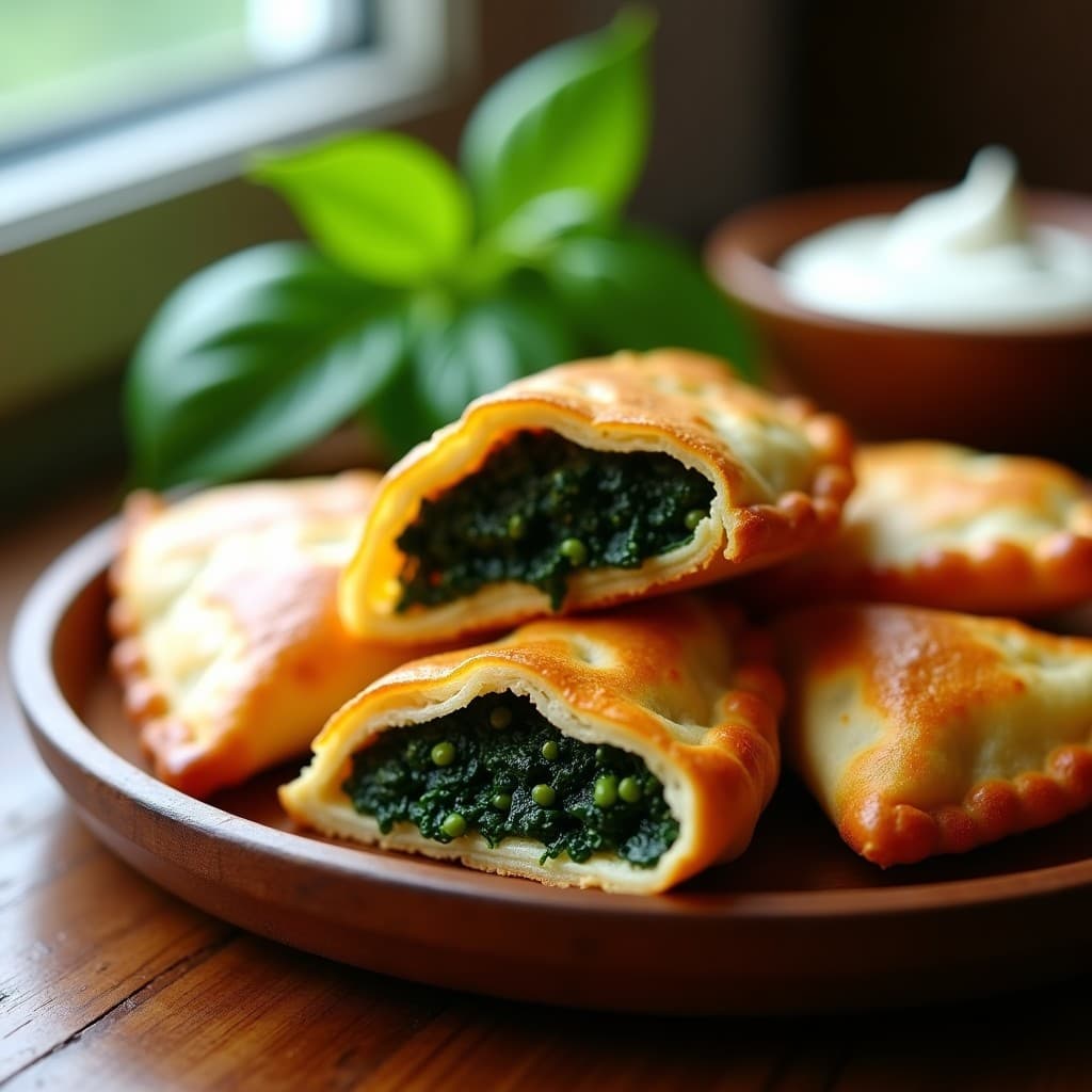 Empanadillas de Espinacas y Tofu Ahumado: Receta Española en Airfryer Sin Huevo