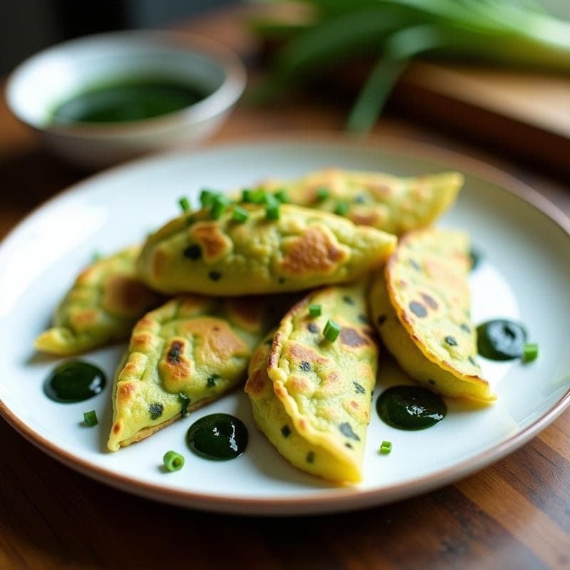 Empanadillas de Espirulina y Queso Vegano: Receta Sin Gluten en Thermomix con Salsa de Algas