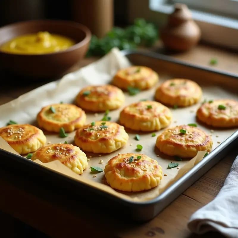 Empanadillas de Harina de Garbanzo y Calabacín: Receta Española Sin Gluten para Tupper