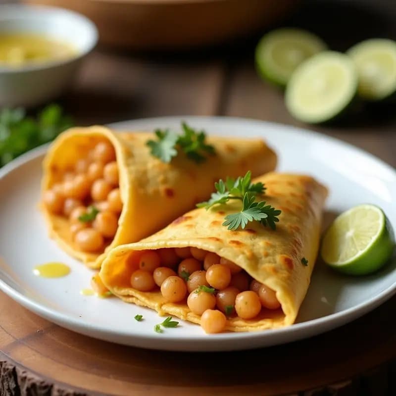 Empanadillas de Garbanzo y Espárragos con Salsa de Limón: Receta Española en Airfryer