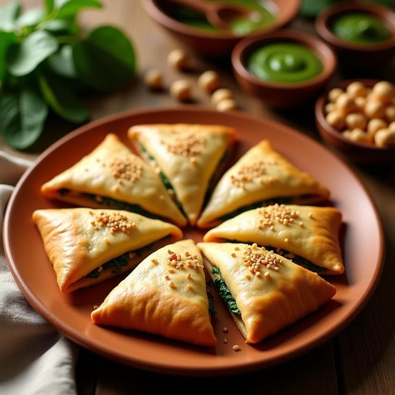 Empanadillas de Garbanzo y Espinaca con Masa de Harina de Socorro: Receta Vegana Canaria