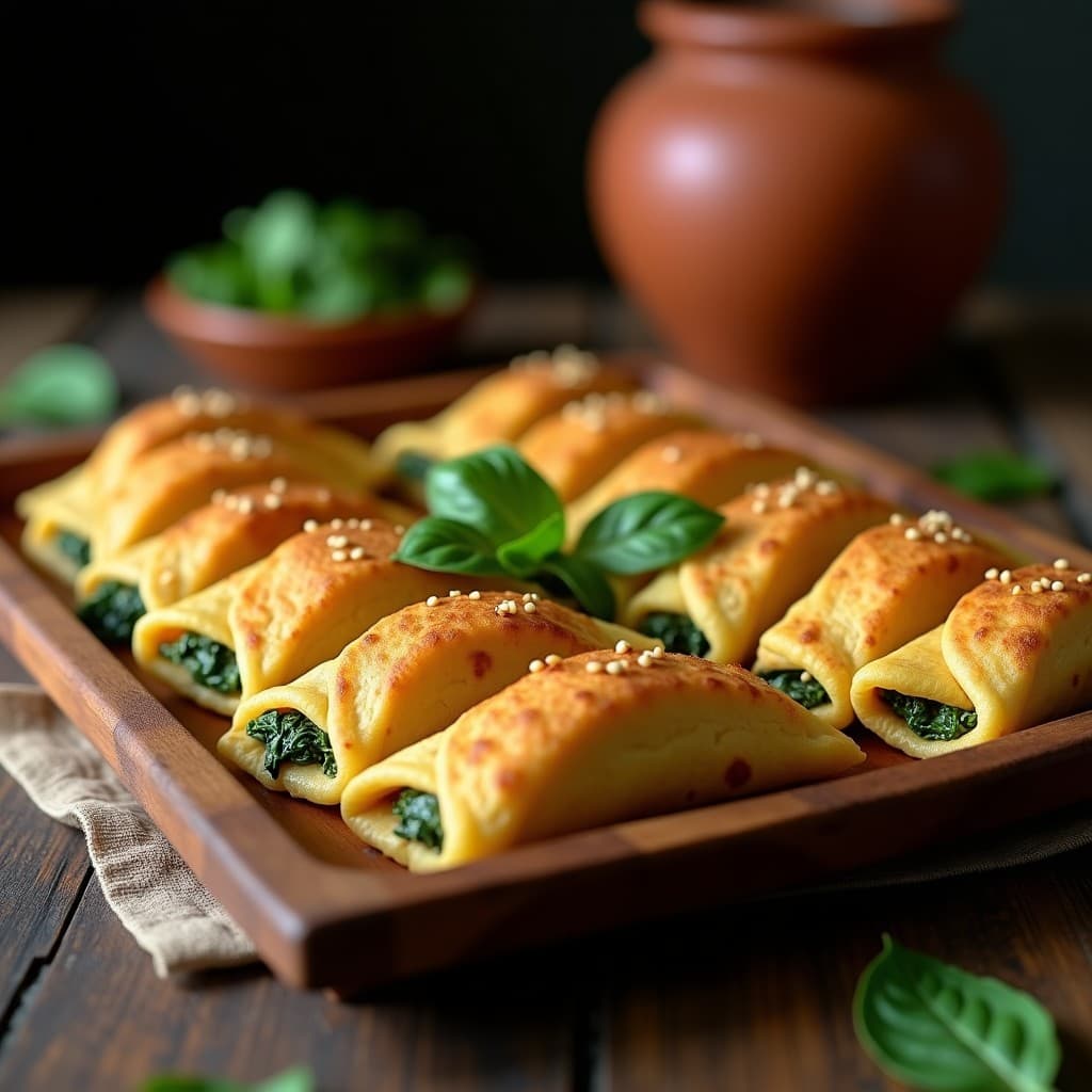 Empanadillas de Masa de Garbanzo Rellenas de Espinacas y Pascualina: Receta Argentina Vegana