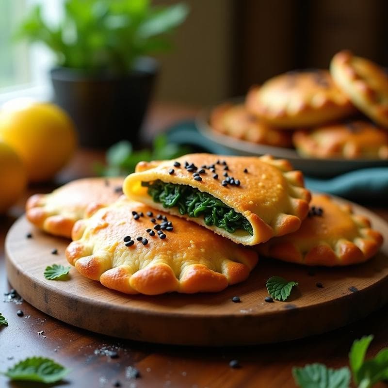 Empanadillas de Harina de Almendra y Espinacas con Toque de Limón Confitado: Receta Keto en Airfryer