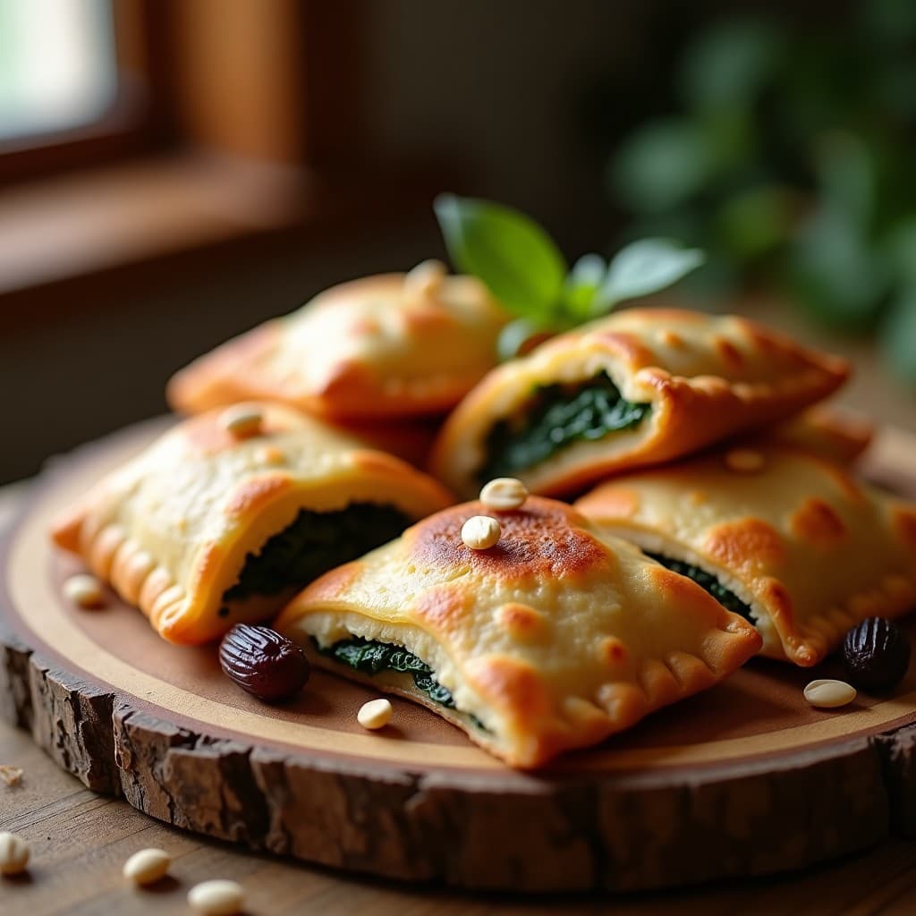 Empanadillas de Harina de Almendra Rellenas de Espinacas y Pasas: Receta Sefardí Sin Gluten