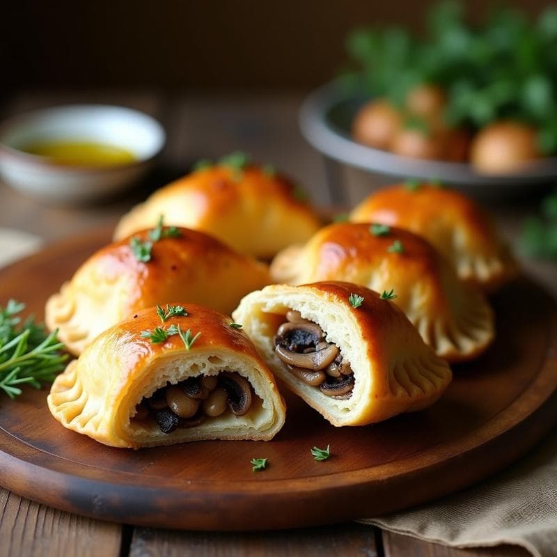 Empanadillas de Harina de Castaña y Setas Shitake: Receta Española Sin Gluten en Thermomix