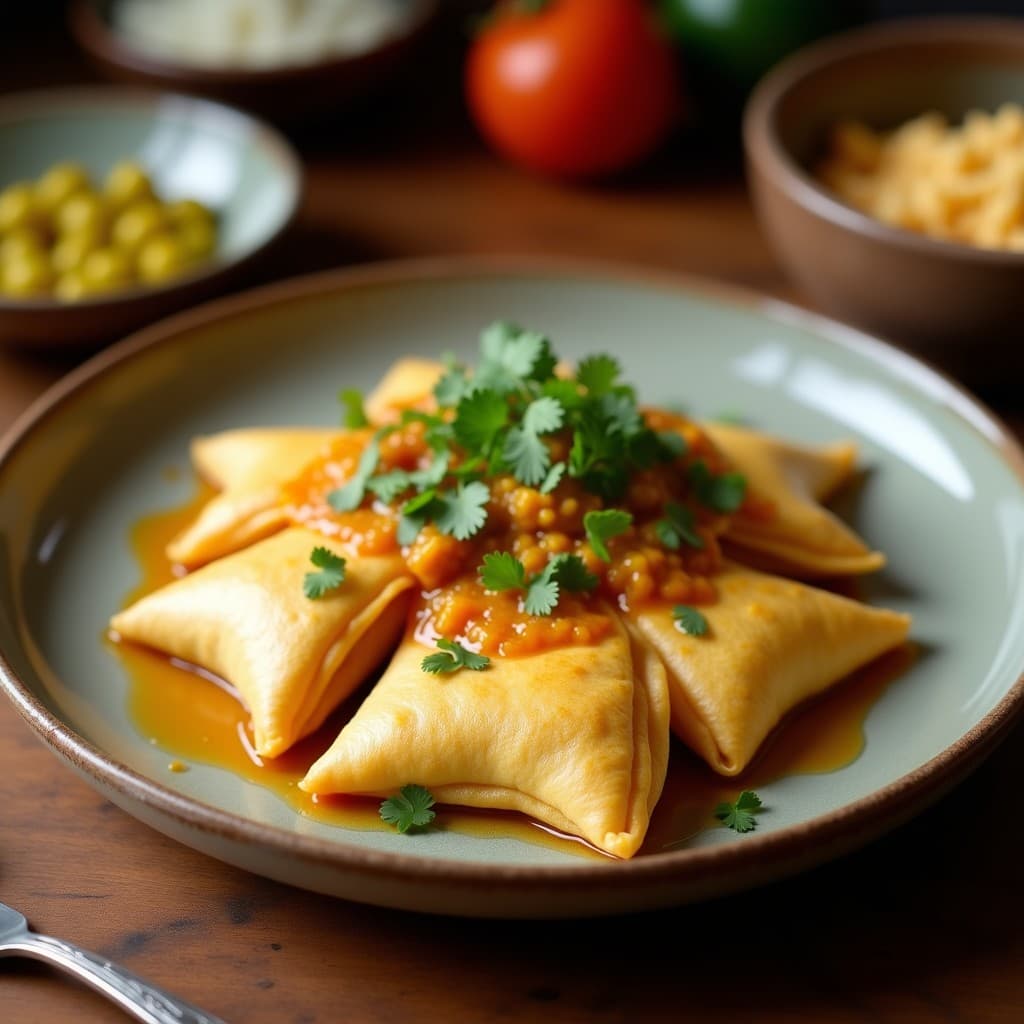 Empanadillas de Harina de Coco y Picadillo de Tofu con Curry Madrás: Receta Vegana en Airfryer