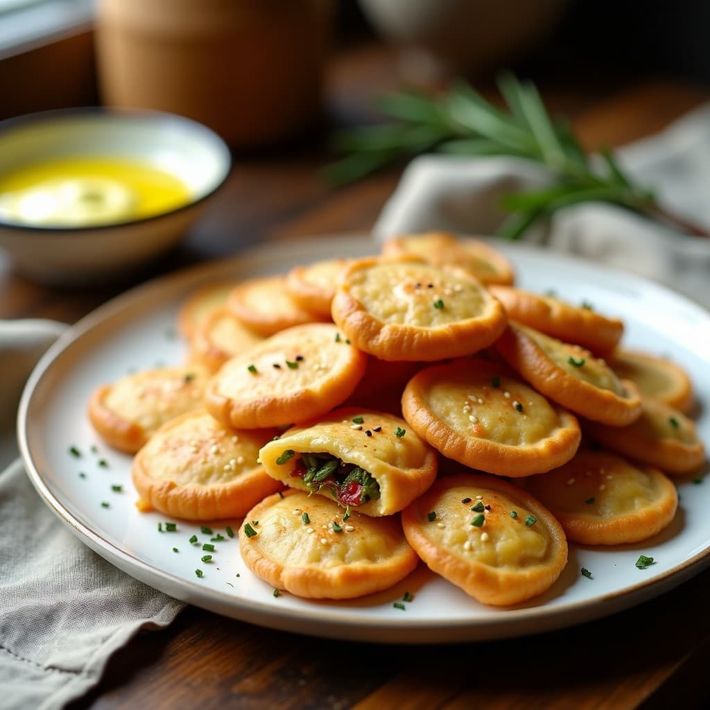 Empanadillas de Harina de Garbanzo y Pimientos del Padrón: Receta Española en Airfryer