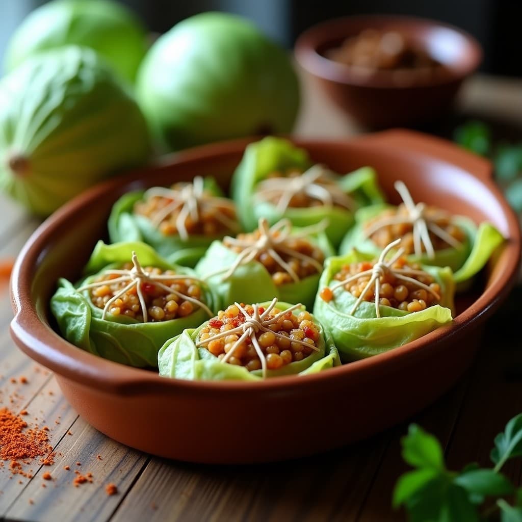 Empanadillas de Hoja de Col con Relleno de Quinoa y Pasas: Receta Española Sin Gluten en Olla Lenta