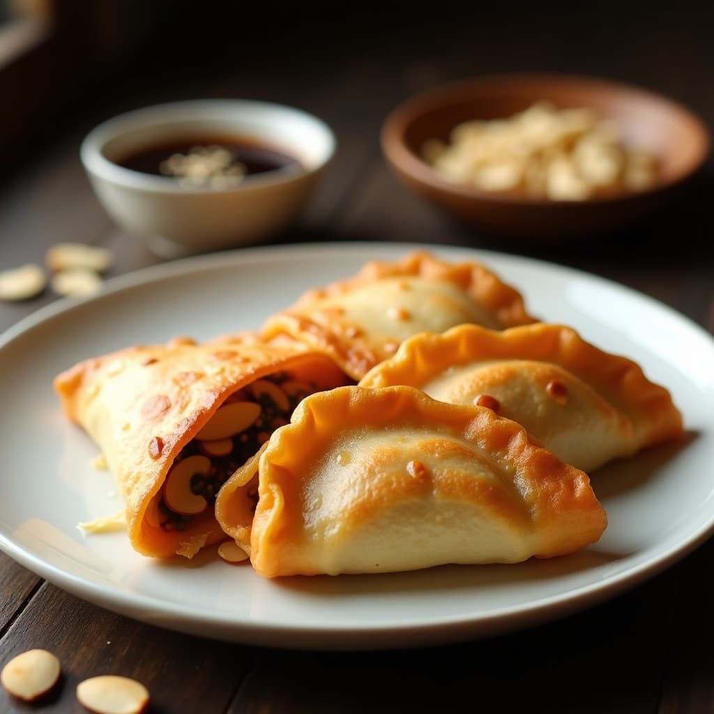 Empanadillas de Hongos Shitake y Almendras: Receta en Airfryer con Toque Chino