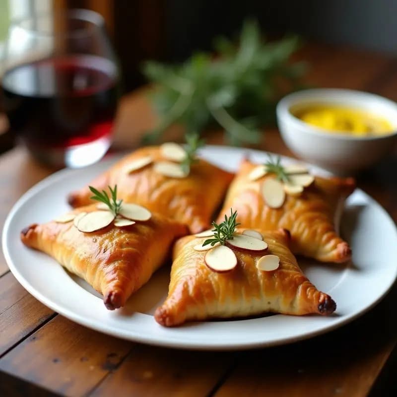 Empanadillas de Hongos Portobello y Trufa: Aperitivo Francés Gourmet en Airfryer
