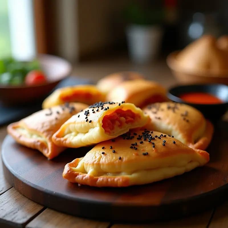 Empanadillas Coreanas Kimchi y Queso: Receta de Fusión Coreana-Española en Airfryer