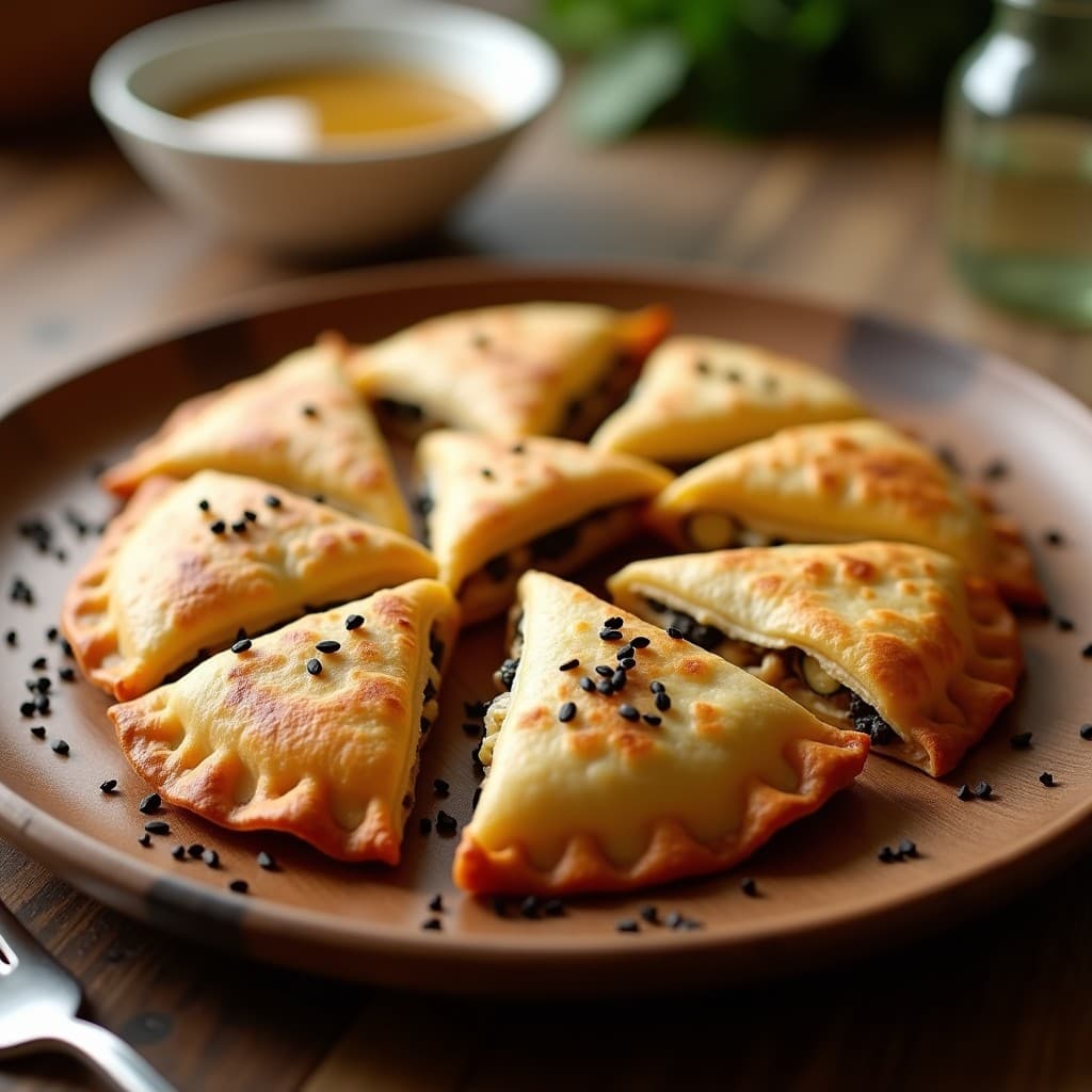 Empanadillas de Maitake y Queso de Cabra Vegano: Receta en Airfryer con Toque Umami