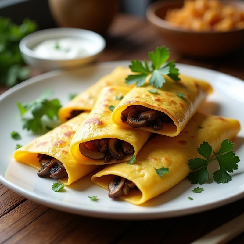 Empanadillas de Maíz Azul y Champiñones Portobello: Receta Vegana en Olla Exprés