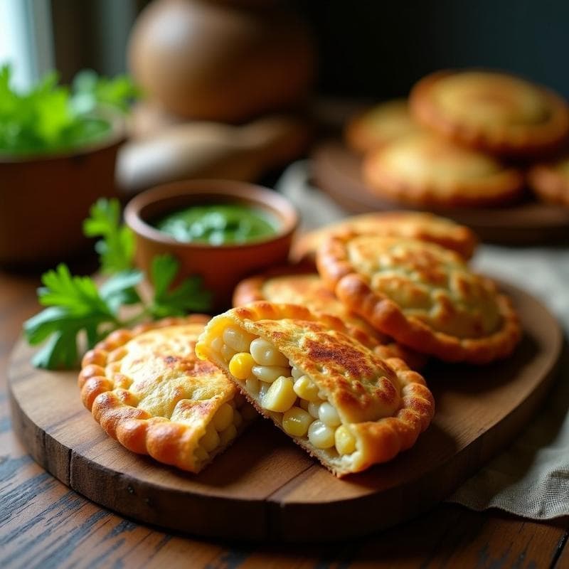 Empanadillas de Maíz y Corazón de Alcachofa: Aperitivo Argentino en Airfryer