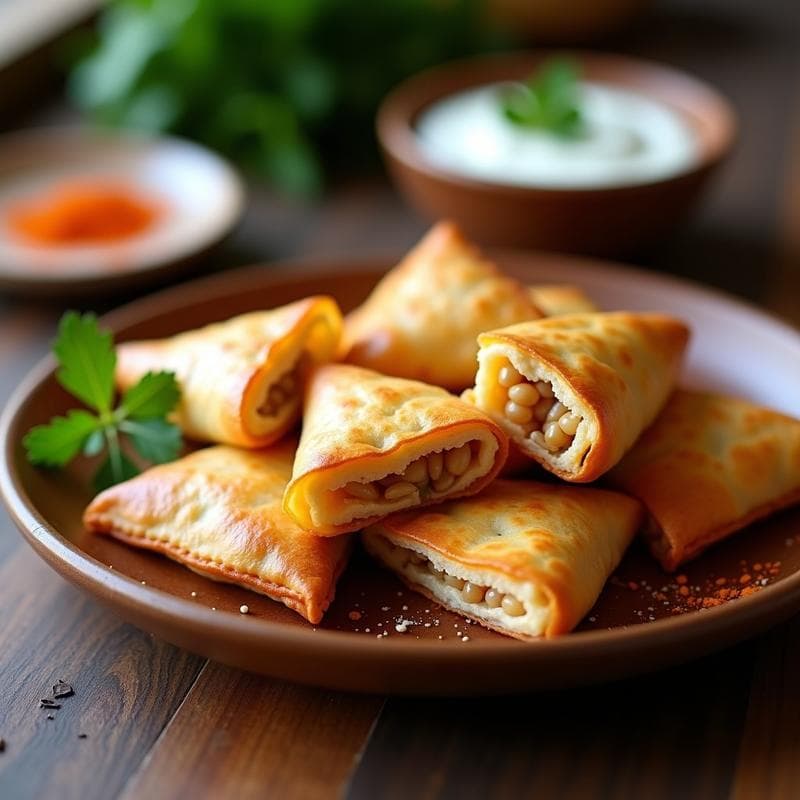 Empanadillas de Maíz Morado y Queso de Castaña: Aperitivo Español Vegano en Airfryer