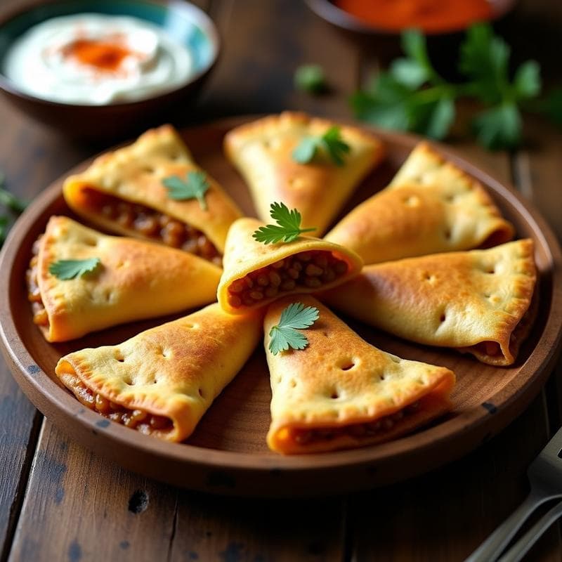 Empanadillas de Maíz con Relleno de Picadillo de Lentejas: Receta Vegana en Airfryer con Toque Cubano