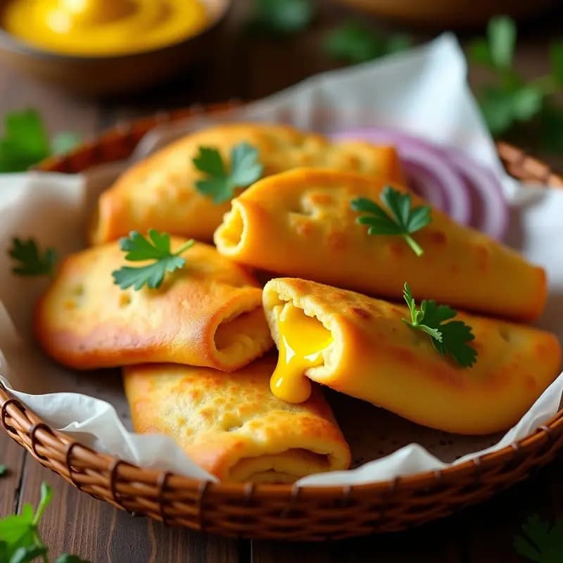 Empanadillas de Maíz y Queso de Cúrcuma: Receta Colombiana Sin Lactosa en Airfryer
