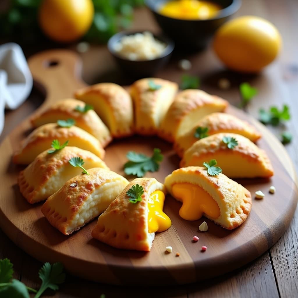 Empanadillas de Mango y Queso de Cabra con Masa de Mandioca: Receta Fusion Brasil-España