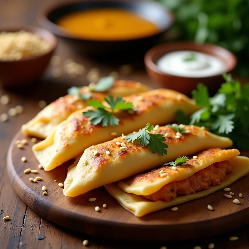 Empanadillas de Masa de Almendra con Relleno de Pollo al Curry: Receta Keto y Sin Gluten