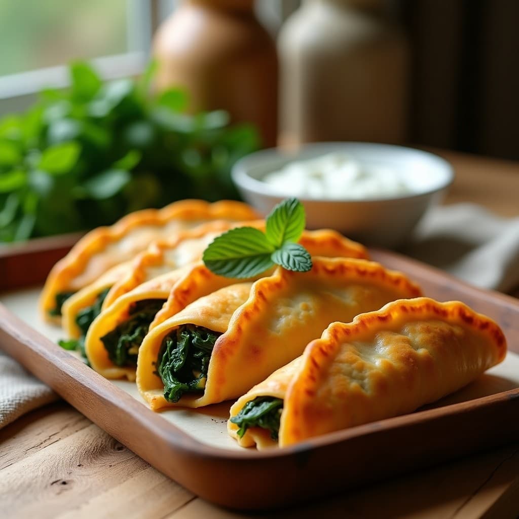 Empanadillas de Masa de Calabaza con Relleno de Espinacas y Tofu: Receta Vegana
