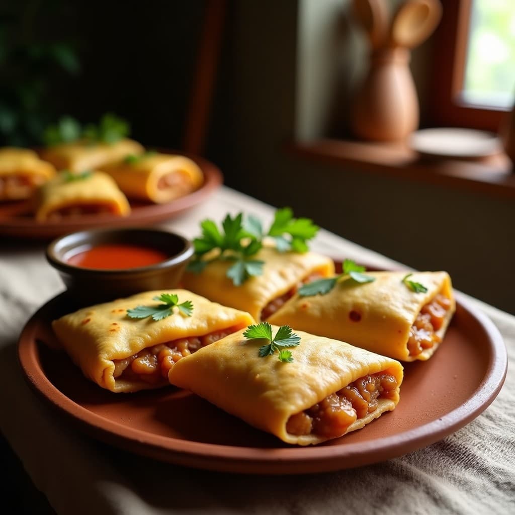 Empanadillas de Masa de Caña de Azúcar con Relleno de Carimañola: Receta Colombiana Sin Harina