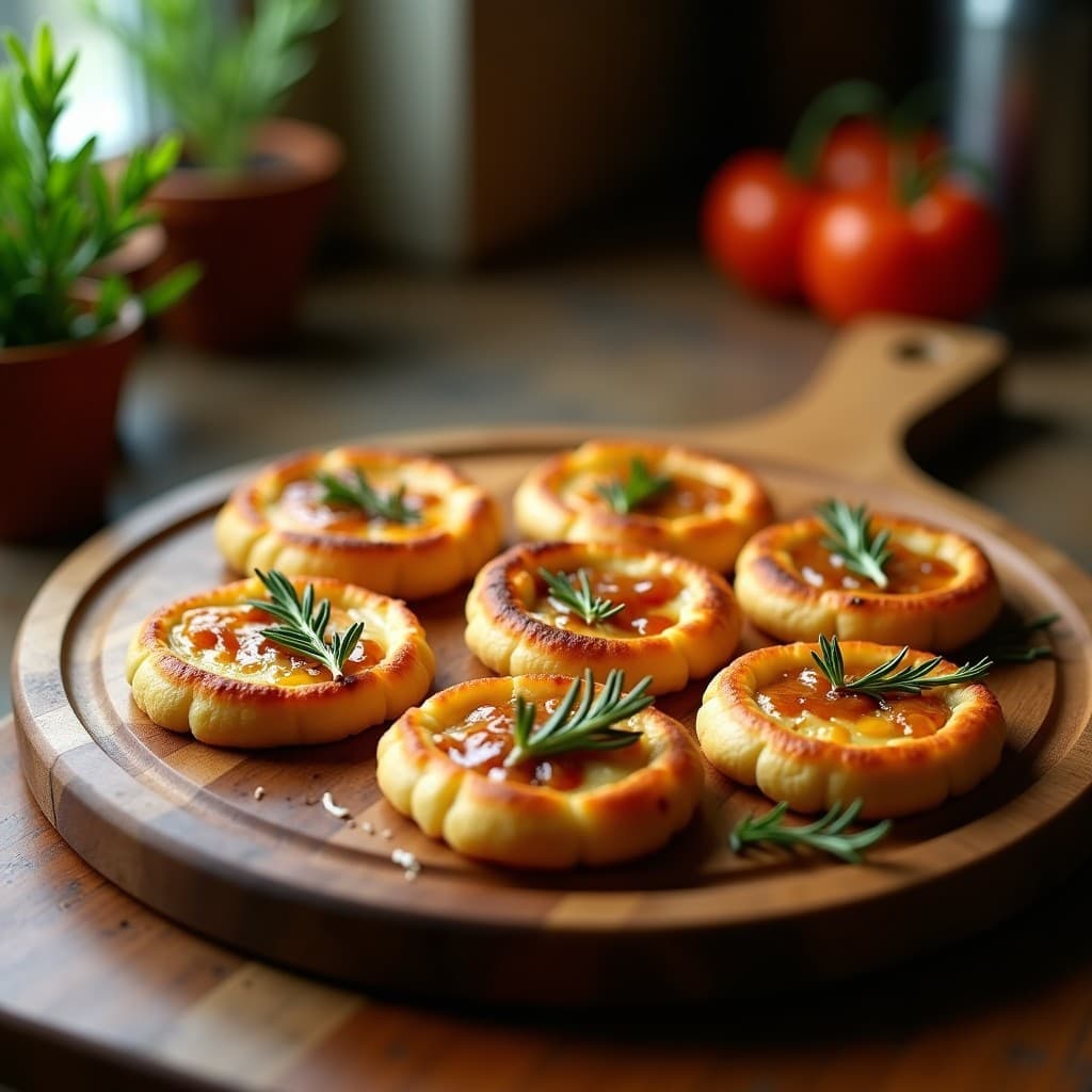 Empanadillas de Masa de Coliflor con Relleno de Queso de Cabra y Cebolla Caramelizada
