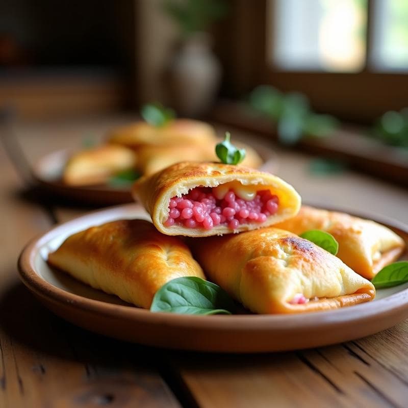 Empanadillas de Masarepa Rellena de Guayaba y Queso Vegano: Receta Colombiana Dulce-Salada