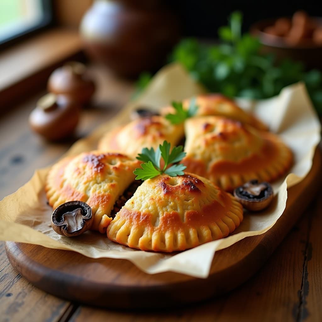 Empanadillas de Mashua y Champiñones Portobello: Receta Boliviana en Airfryer Sin Gluten