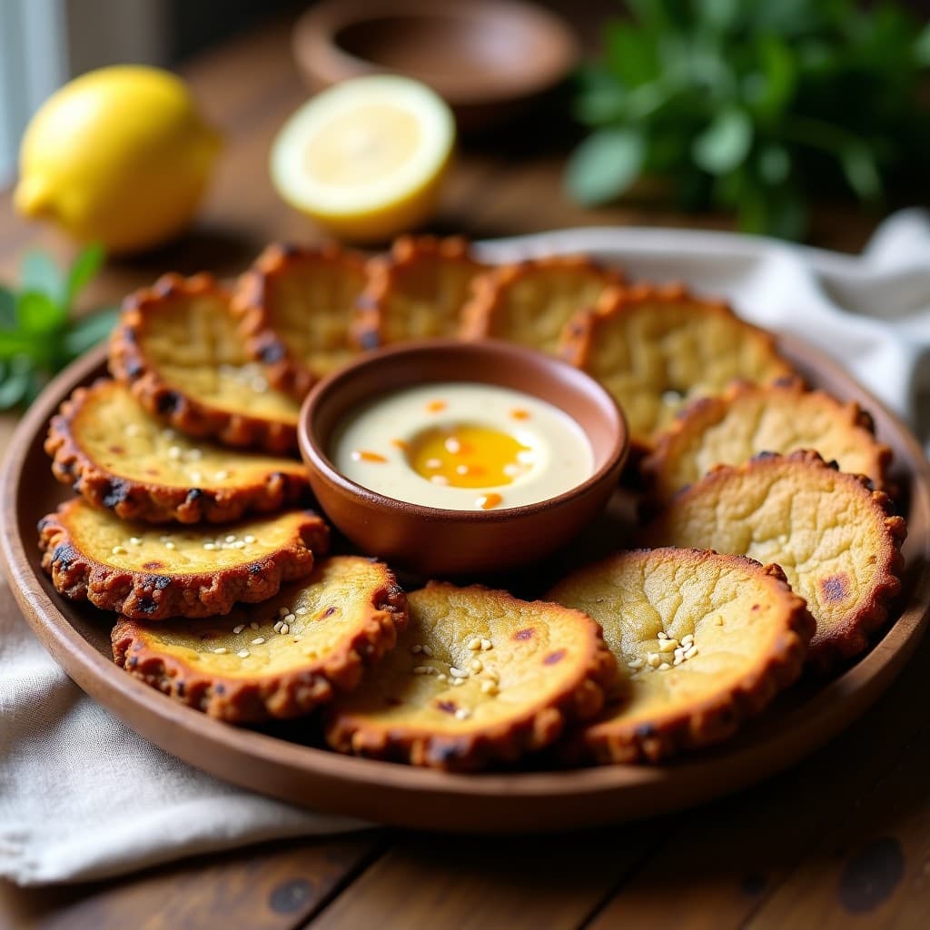 Empanadillas de Mijo y Berenjena Asada con Salsa de Tahini: Receta Vegana para Tupper